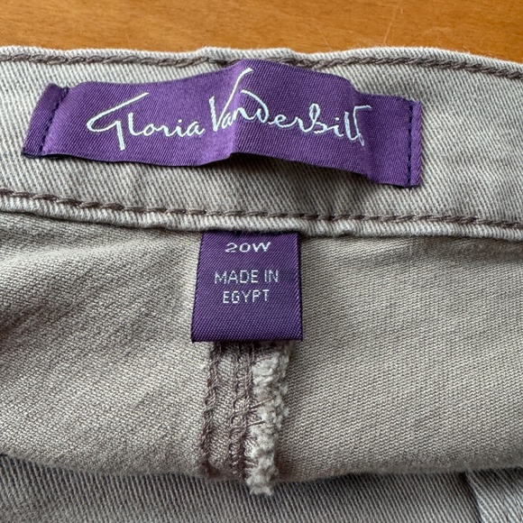 Gloria Vanderbilt Amanda Jeans Tan Size 20W Like New - Picture 3 of 12